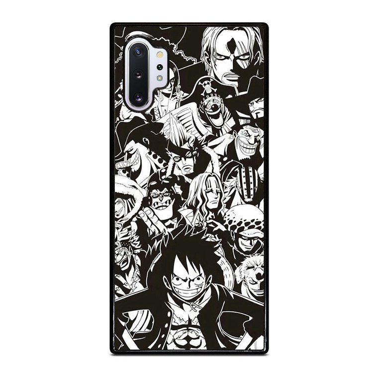 ONE PIECE CHARACTER BLACK WHITE Samsung Galaxy Note 10 Plus Case