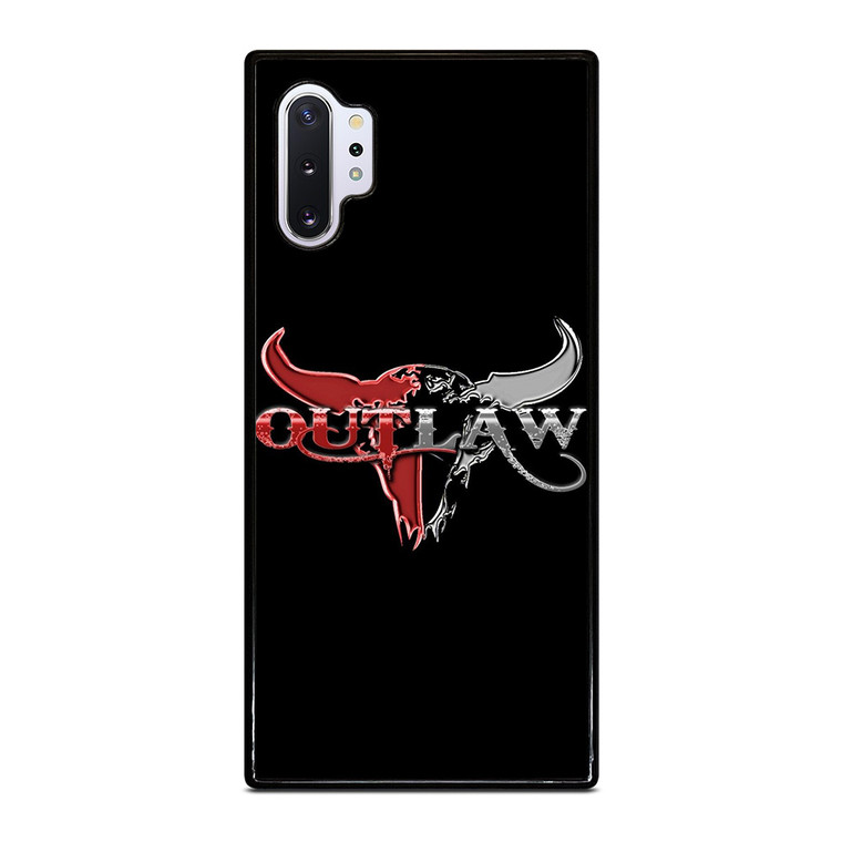 OUTLAW LOGO RED SILVER METAL Samsung Galaxy Note 10 Plus Case