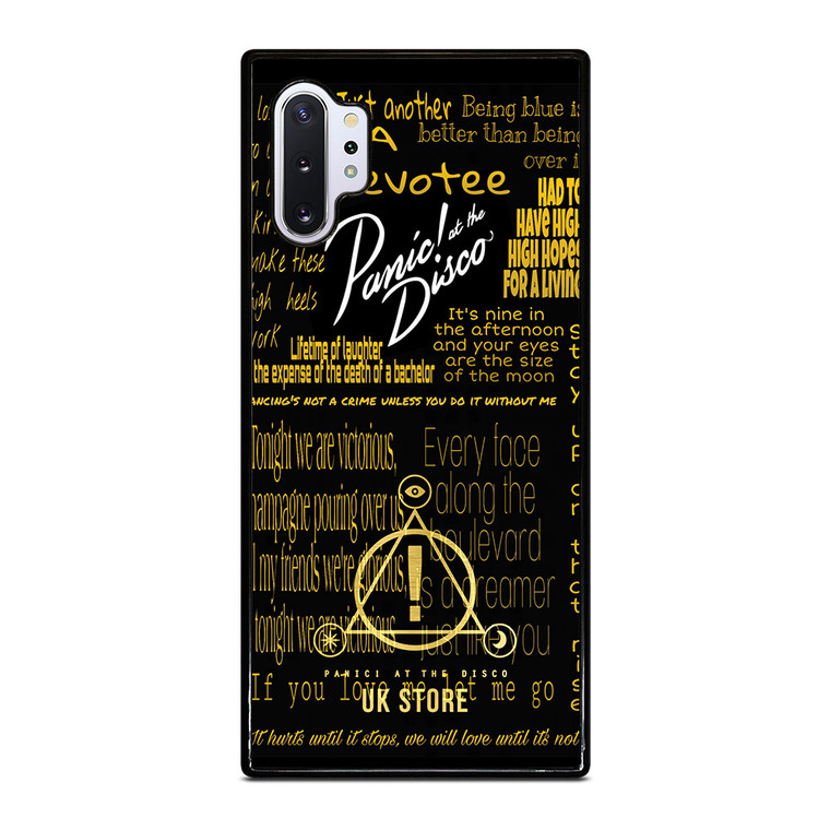 PANIC AT THE DISCO LOGO GOLD Samsung Galaxy Note 10 Plus Case
