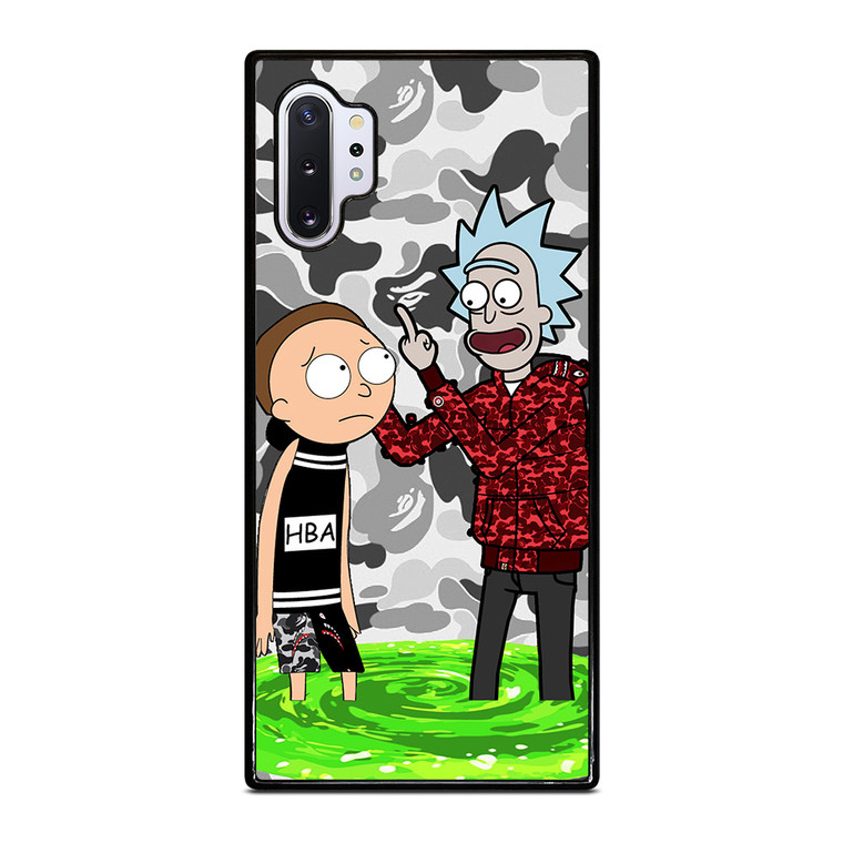 RICK AND MORTY BAPE Samsung Galaxy Note 10 Plus Case