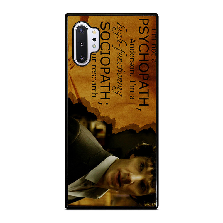 SHERLOCK HOLMES PSYCHOPATH Samsung Galaxy Note 10 Plus Case