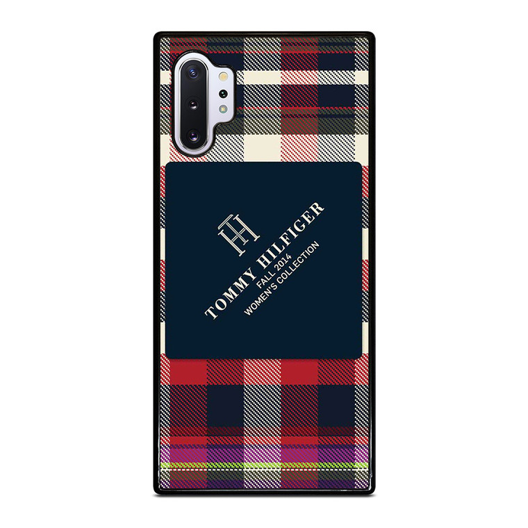 TOMMY HILFIGER RED BLACK PATTERN Samsung Galaxy Note 10 Plus Case
