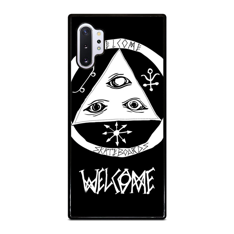 WELCOME SKATEBOARDS LOGO BLACK Samsung Galaxy Note 10 Plus Case