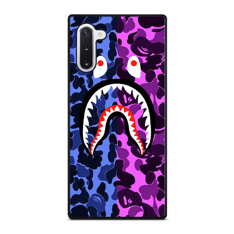 BAPE SHARK LOGO BLUE VIOLET Samsung Galaxy Note 10 Case