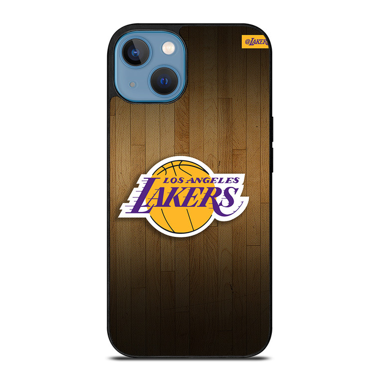 LA LAKERS BASKETBALL WOODEN iPhone 13 Case