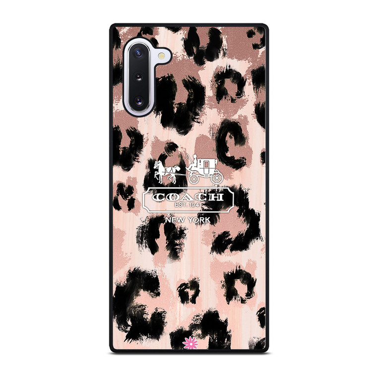 COACH NEW YORK LEOPARD SKIN Samsung Galaxy Note 10 Case