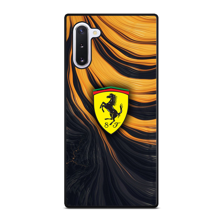 FERRARI LOGO YELLOW LIQUID Samsung Galaxy Note 10 Case