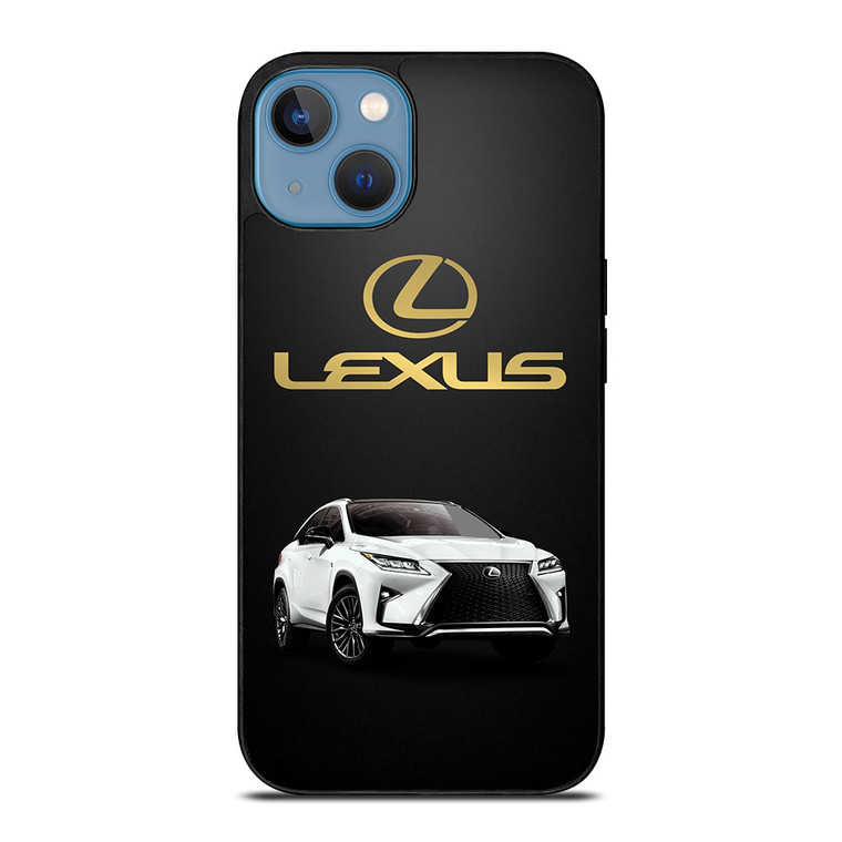 LEXUS WHITE CAR GOLD LOGO iPhone 13 Case