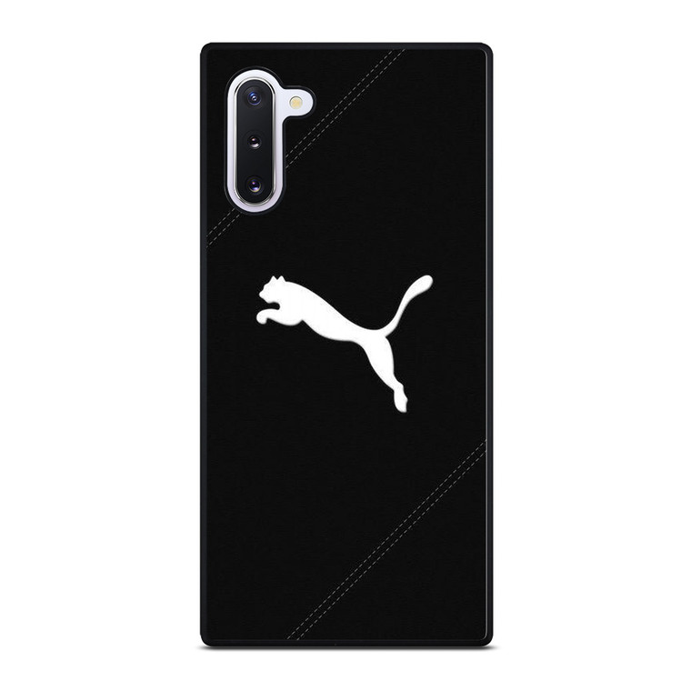 PUMA LOGO BLACK LEATHER Samsung Galaxy Note 10 Case