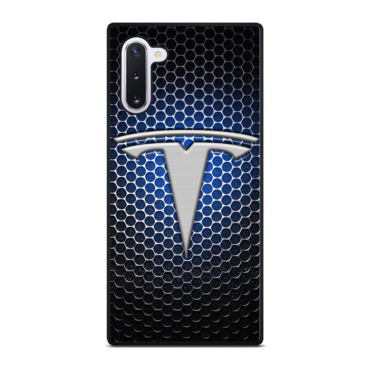 TESLA LOGO BLUE LIGHT Samsung Galaxy Note 10 Case