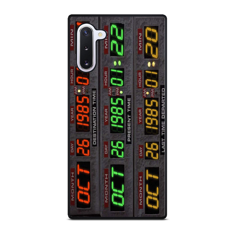 TIME CIRCUITS BACK TO THE FUTURE Samsung Galaxy Note 10 Case