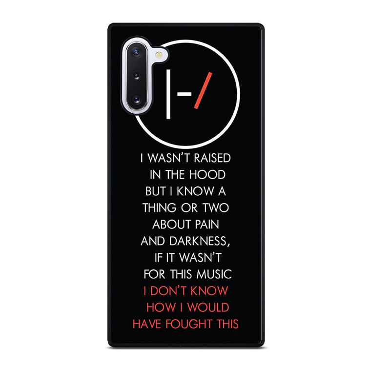 TWENTY ONE PILOTS LYRIC Samsung Galaxy Note 10 Case