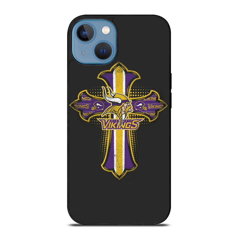 MINNESOTA VIKINGS LOGO CROSS iPhone 13 Case