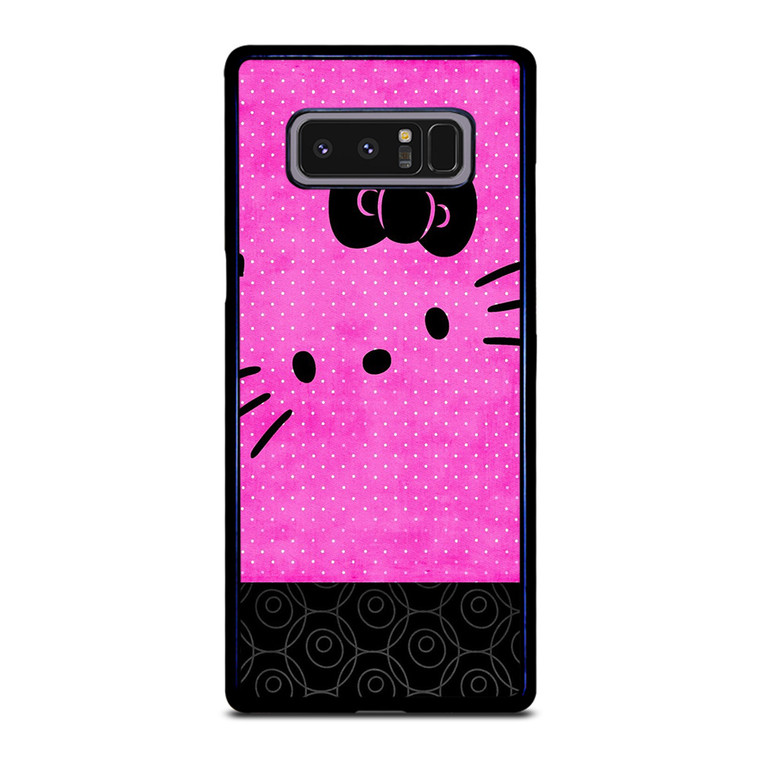 HELLO KITTY PINK BLACK Samsung Galaxy Note 8 Case