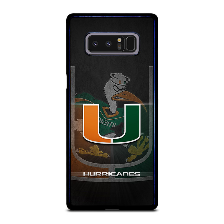 MIAMI HURRICANES UM 3 Samsung Galaxy Note 8 Case