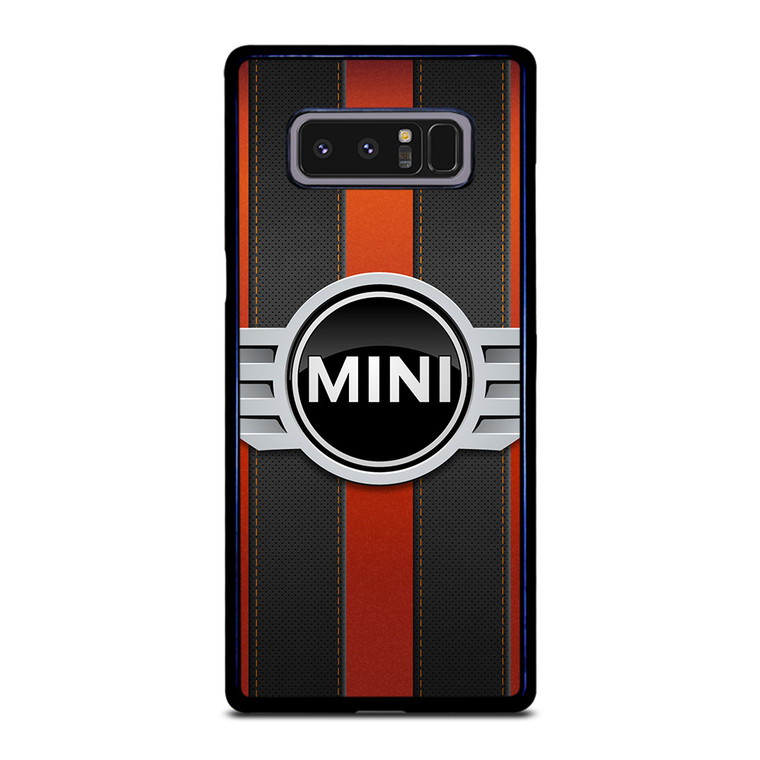 MINI COPER LOGO BLACK RED STRIPES Samsung Galaxy Note 8 Case