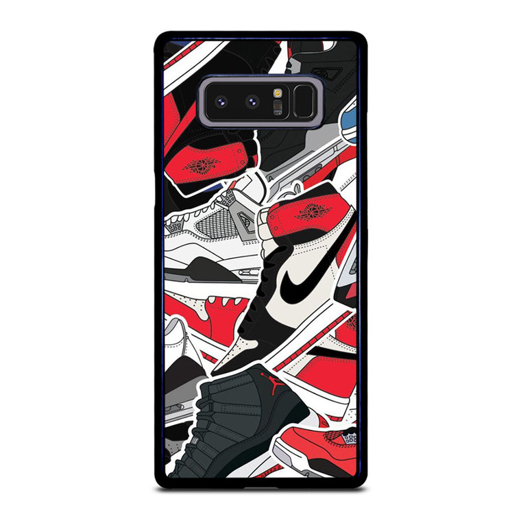 NIKE AIR JORDAN SHOES ART Samsung Galaxy Note 8 Case NIKE AIR JORDAN SHOES ART Samsung Galaxy Note 8 Case
