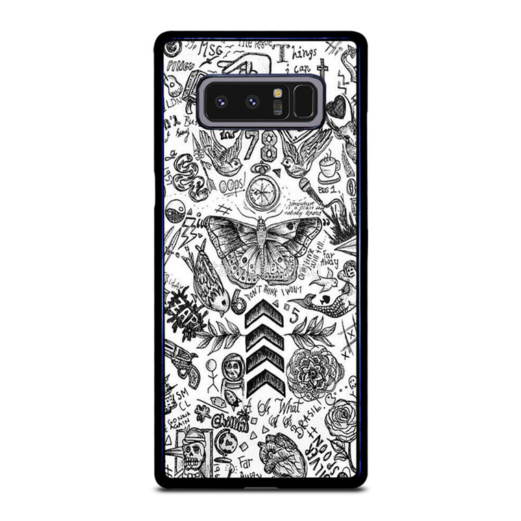 ONE DIRECTION TATTOOS Samsung Galaxy Note 8 Case