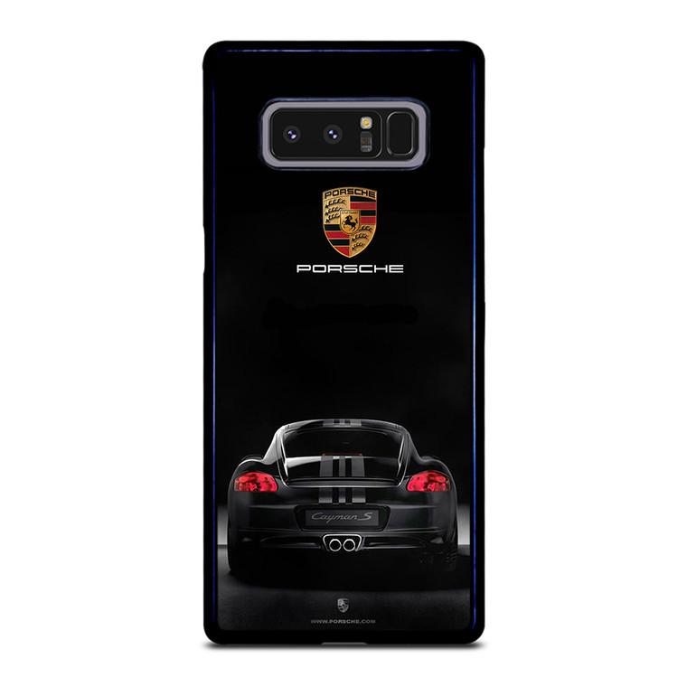 PORSCHE CAYMAN S BLACK Samsung Galaxy Note 8 Case