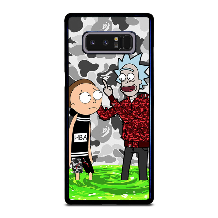 RICK AND MORTY BAPE Samsung Galaxy Note 8 Case