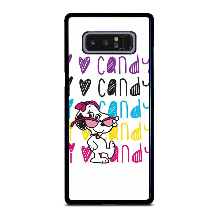 SNOOPY I LOVE CANDY Samsung Galaxy Note 8 Case