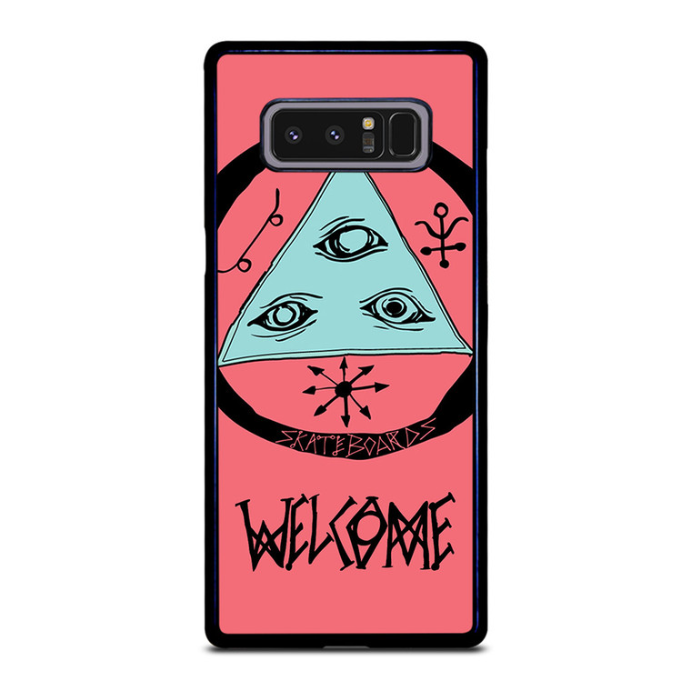 WELCOME SKATEBOARDS LOGO PINK Samsung Galaxy Note 8 Case
