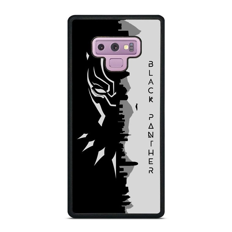 BLACK PANTHER BLACK WHITE FAN ART Samsung Galaxy Note 9 Case