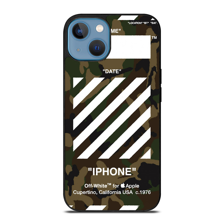 OFF WHITE CAMO BACKGROUND iPhone 13 Case