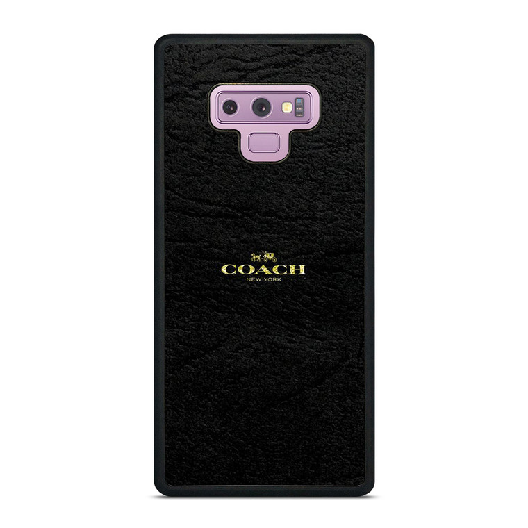 COACH NEW YORK BLACK LEATHER Samsung Galaxy Note 9 Case