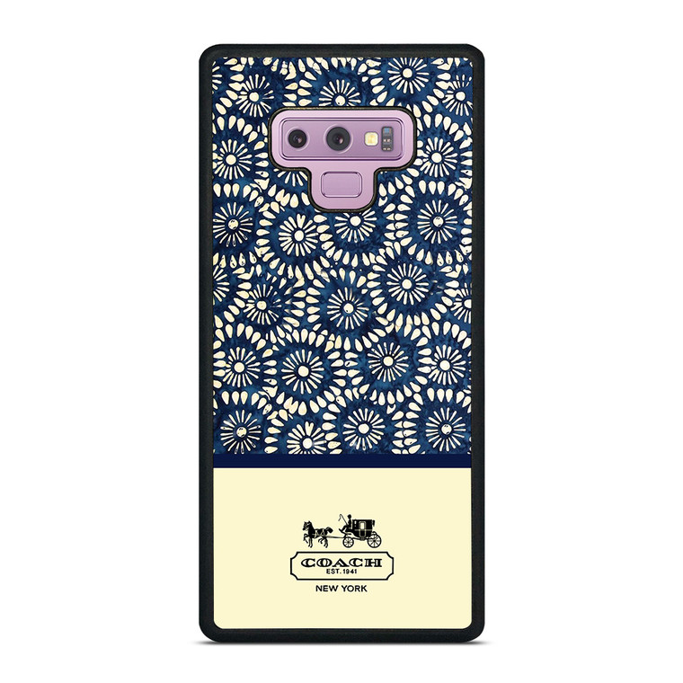 COACH NEW YORK BLUE FLORAL BATIK Samsung Galaxy Note 9 Case COACH NEW YORK BLUE FLORAL BATIK Samsung Galaxy Note 9 Case