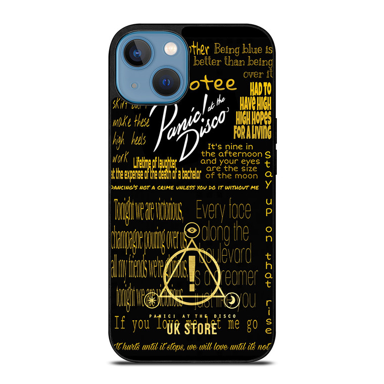 PANIC AT THE DISCO LOGO GOLD iPhone 13 Case PANIC AT THE DISCO LOGO GOLD iPhone 13 Case