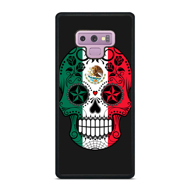 MEXICO SKULL SKELETON FLAG Samsung Galaxy Note 9 Case