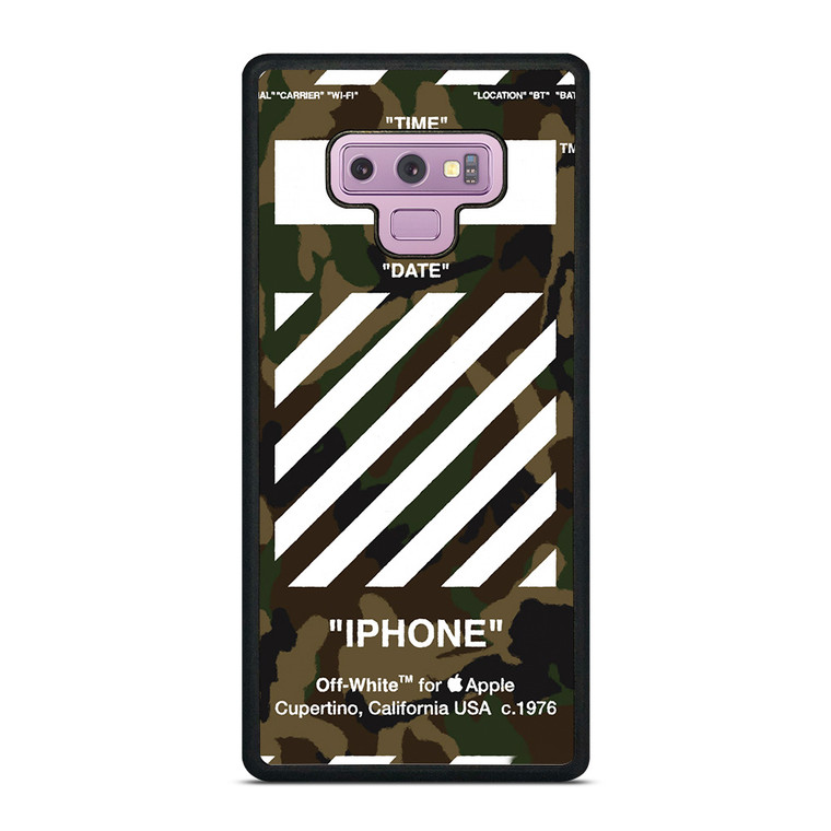 OFF WHITE CAMO BACKGROUND Samsung Galaxy Note 9 Case