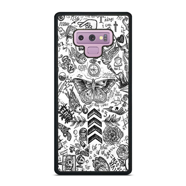 ONE DIRECTION TATTOOS Samsung Galaxy Note 9 Case