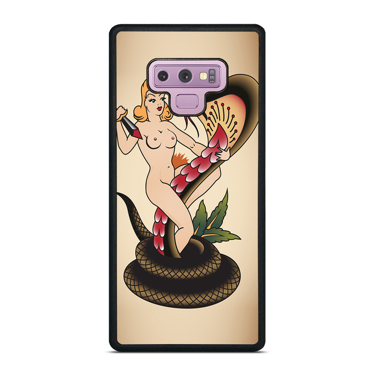 SNAKE CHAMER SAILOR JERRY TATTOO Samsung Galaxy Note 9 Case