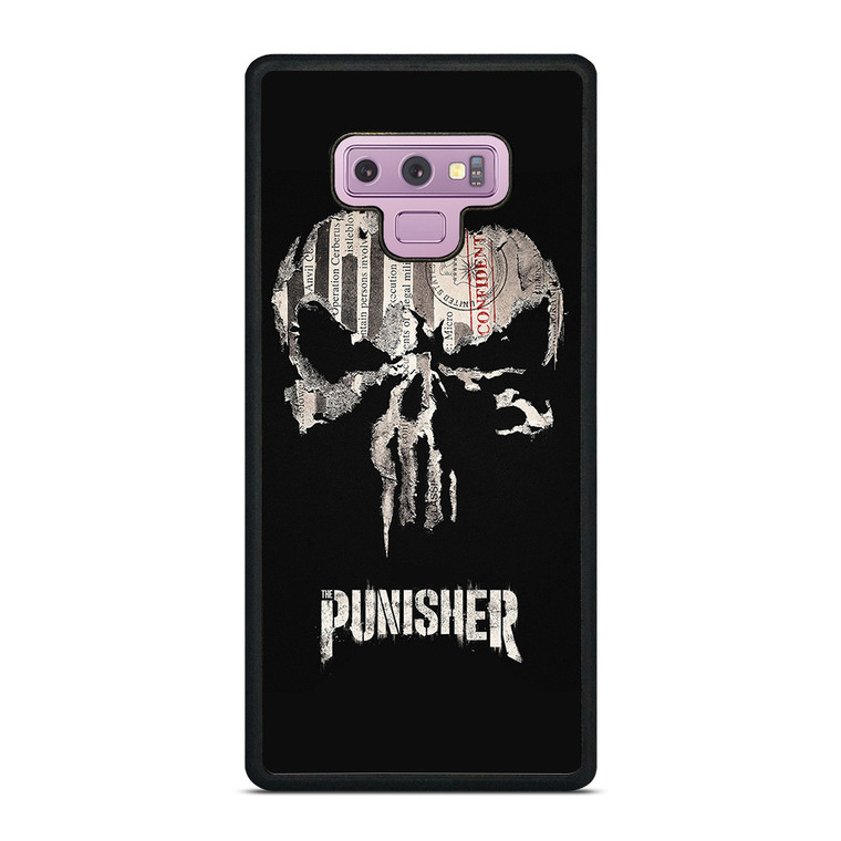 THE PUNISHER SKULL PAPER EFFECT ARTWORK Samsung Galaxy Note 9 Case