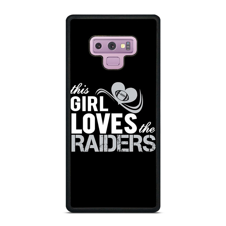THIS GIRL LOVES THE RAIDERS 2 Samsung Galaxy Note 9 Case