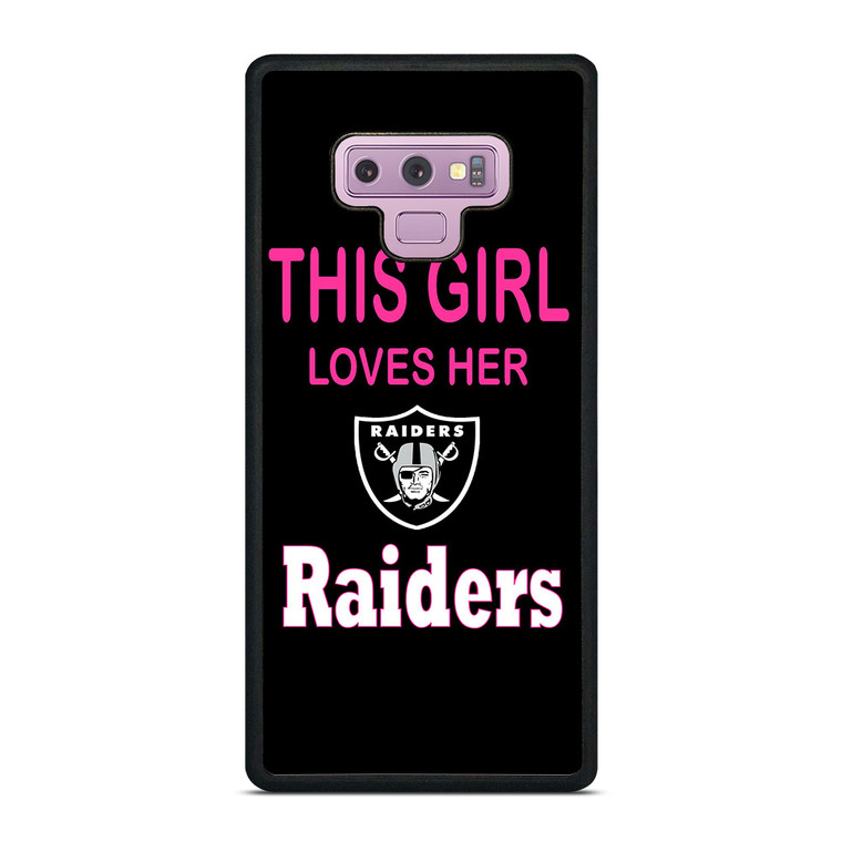 THIS GIRL LOVES THE RAIDERS Samsung Galaxy Note 9 Case