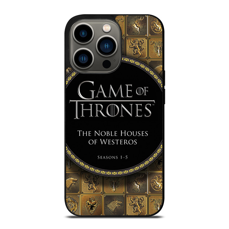 GAME OF THRONES THE NOBLE HOUSES OF WESTEROS iPhone 13 Pro Case