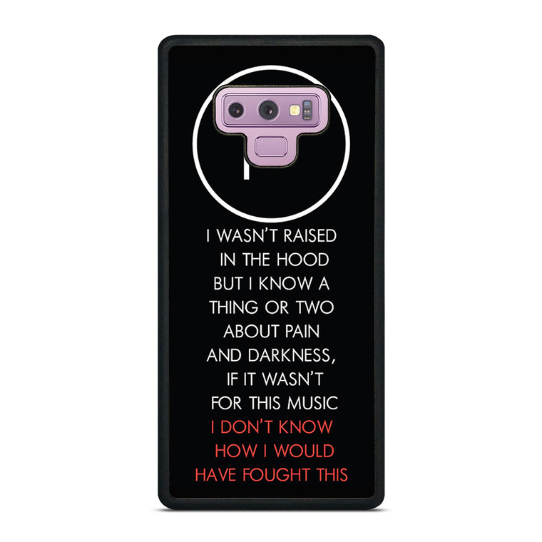 TWENTY ONE PILOTS LYRIC Samsung Galaxy Note 9 Case