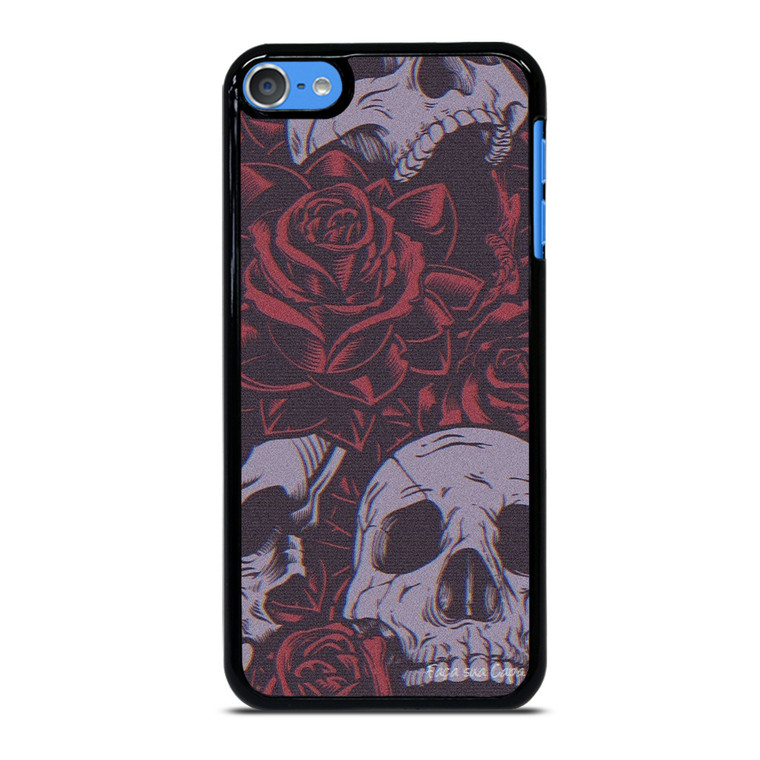 BLACK SKULLS AND ROSES iPod Touch 7 Case