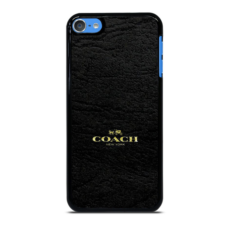 COACH LOGO TEXTURE BLACK iPod Touch 7 Case