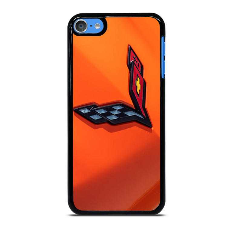 CORVETTE ORANGE LOGO iPod Touch 7 Case