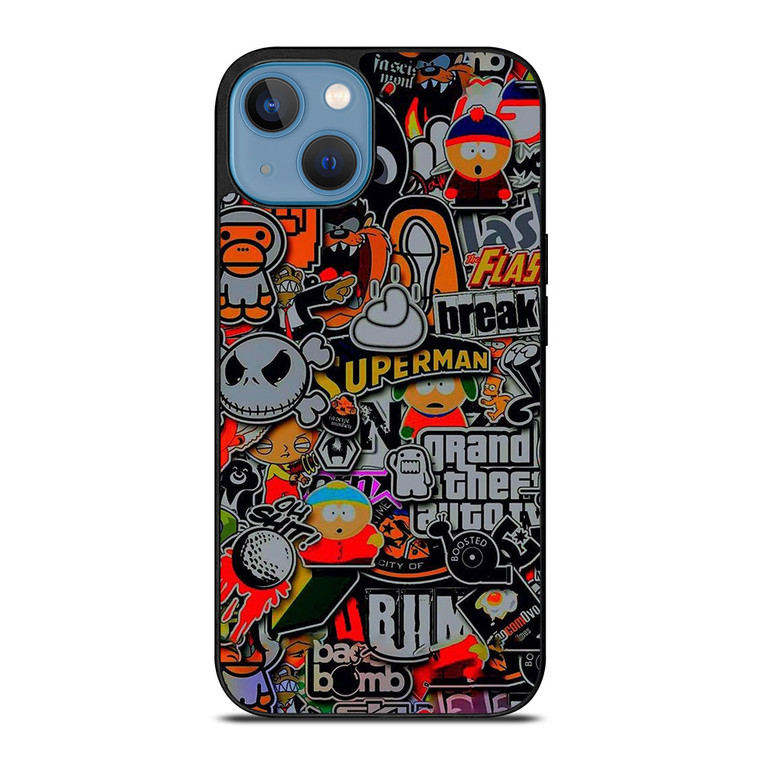 STICKER BOMB COMPILATION iPhone 13 Case STICKER BOMB COMPILATION iPhone 13 Case