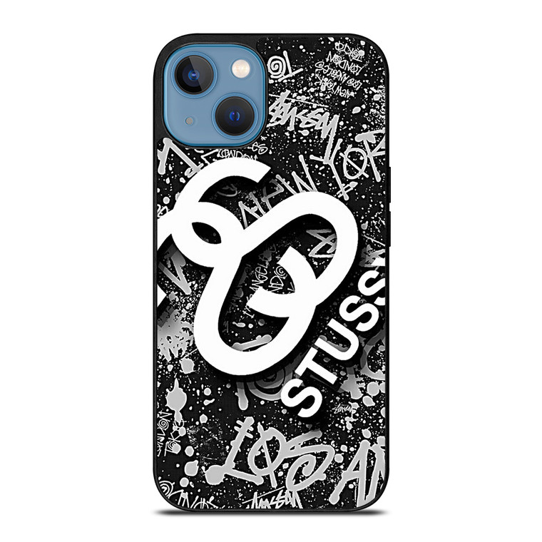 STUSSY ABSTRACT LOGO iPhone 13 Case STUSSY ABSTRACT LOGO iPhone 13 Case