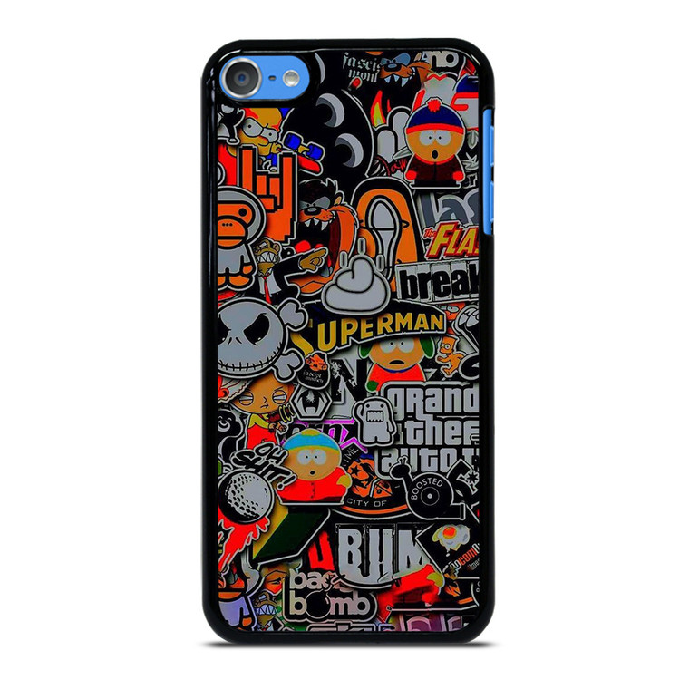 STICKER BOMB COMPILATION iPod Touch 7 Case