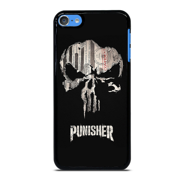THE PUNISHER SKULL PAPER EFFECT ARTWORK iPod Touch 7 Case