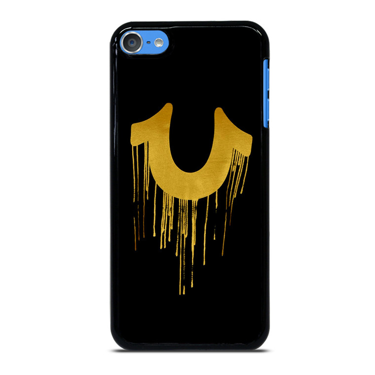 TRUE RELIGION GOLD BLACK LOGO iPod Touch 7 Case