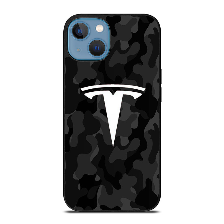TESLA MOTORS LOGO CAMO iPhone 13 Case TESLA MOTORS LOGO CAMO iPhone 13 Case