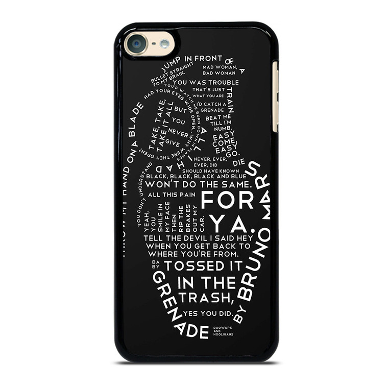 BRUNO MARS LYRICS iPod Touch 6 Case